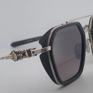 Chrome Hearts Hotation Sunglasses Black with Silver